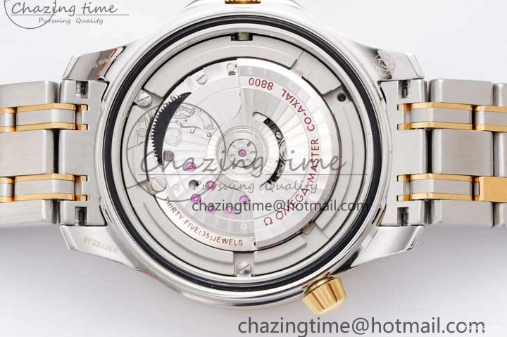 0522 ZeroBulk Seamaster Diver 300M SS YG Blue Ceramic Bezel JVSF 1:1 Best Edition Blue Dial on SS YG Bracelet A 7784